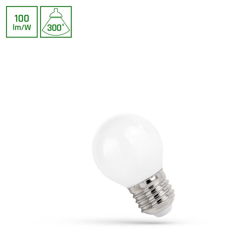 Spectrum LED LED BALL G45 E-27 230V 4W COG WW MILKY SPECTRUM