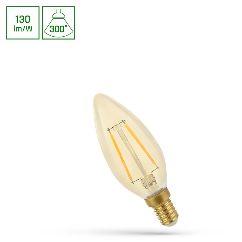 Spectrum LED LED CANDLE C35 E-14 230V 2W COG WW RETROSHINE