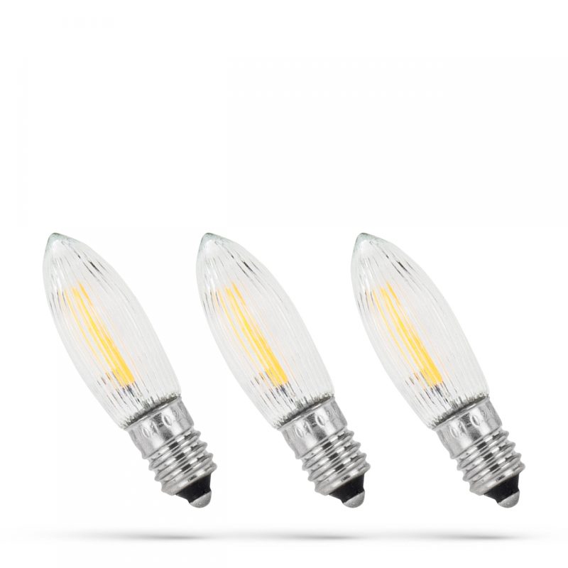 Spectrum LED LED CHRISTMAS CANDLE E-10 10-55V/0,2W WW SPECTRUM 3-PACK