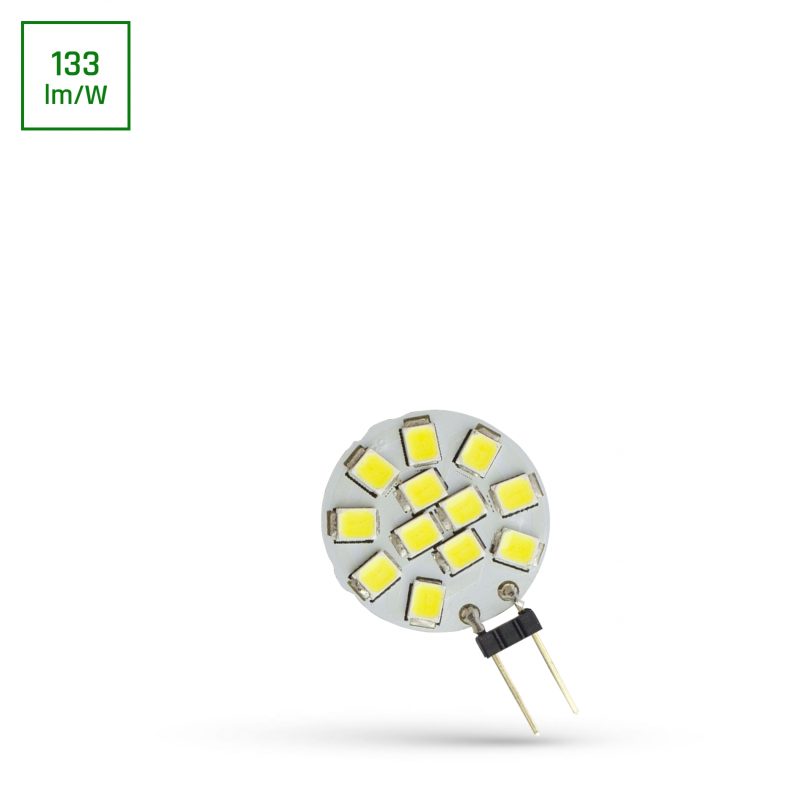 Spectrum LED LED G4 12V 1,2W 12 LED CW 20MM SPECTRUM