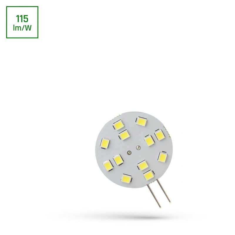 Spectrum LED LED G4 12V 2W 12 LED CW 30MM SPECTRUM