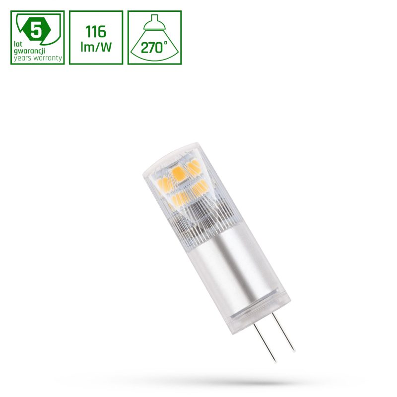 Spectrum LED LED G4 12V 2W CW 5Y WARRANTY PREMIUM