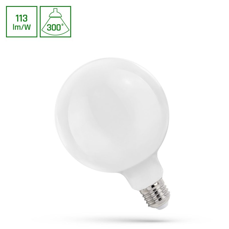 Spectrum LED LED GLOB G125 E-27 230V 11W COG WW MILKY SPECTRUM
