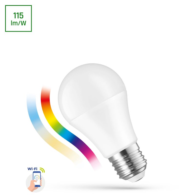 Spectrum LED LED GLS A60 13W E-27 230V RGBW+CCT+DIM WI-FI