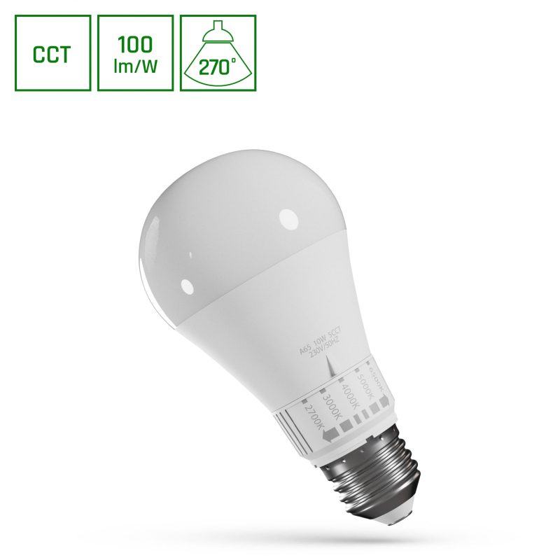 Spectrum LED LED GLS E-27 230V 10W 5CCT SPECTRUM