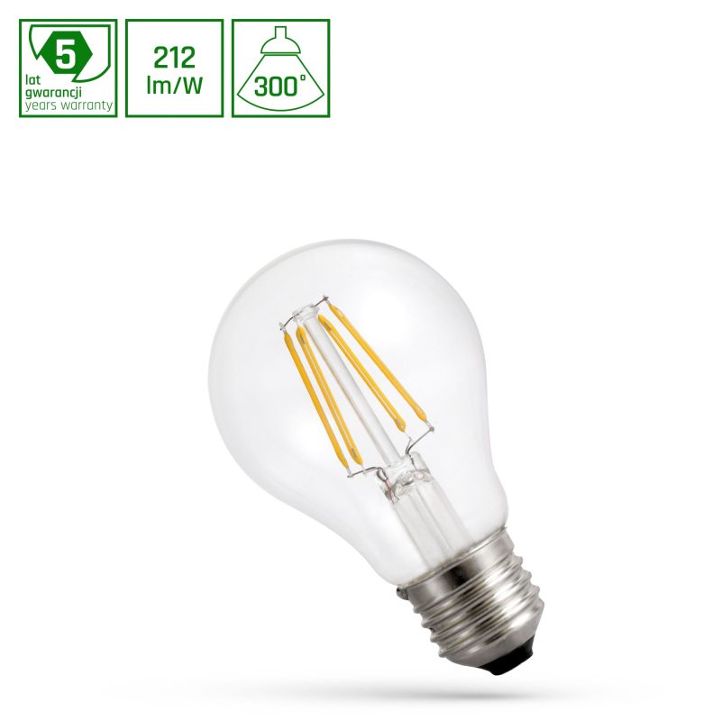 Spectrum LED LED GLS E-27 230V 3,8W COG A-CLASS NW CLEAR SPECTRUM