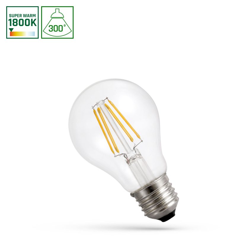 Spectrum LED LED GLS E-27 230V 4W COG 1800K CLEAR SPECTRUM