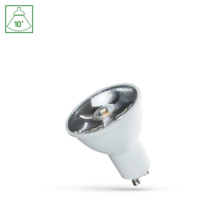 Spectrum LED LED GU10 230V 6W SMD 10DEG NW WITH LENS SPECTRUM