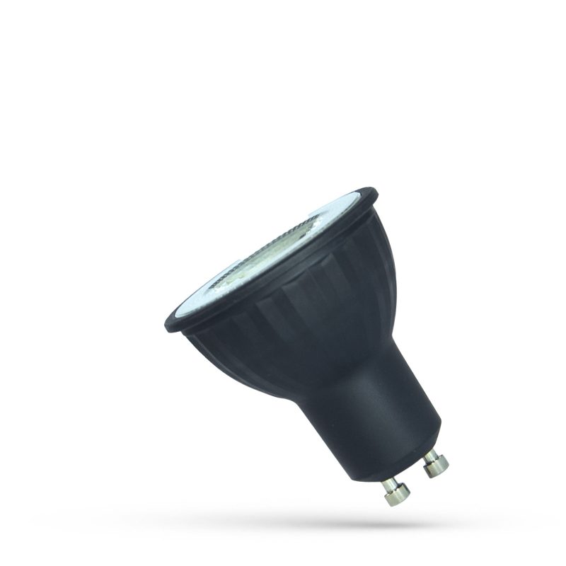 Spectrum LED LED GU10 230V 6W SMD 38DEG WW WITH LENS BLACK BODY SPECTRUM