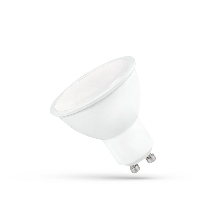 Spectrum LED LED GU10 230V 6W SMD WW WITH MILKY COVER WHITE PLASTIC SPECTRUM