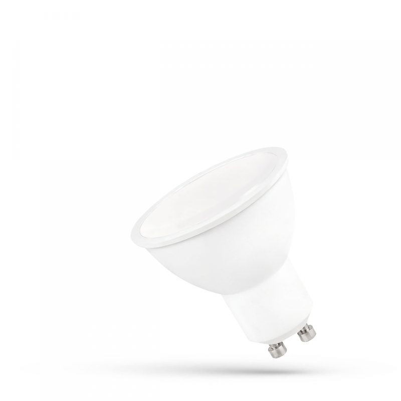 Spectrum LED LED GU10 230V 9W SMD NW WITH MILKY COVER WHITE SPECTRUM