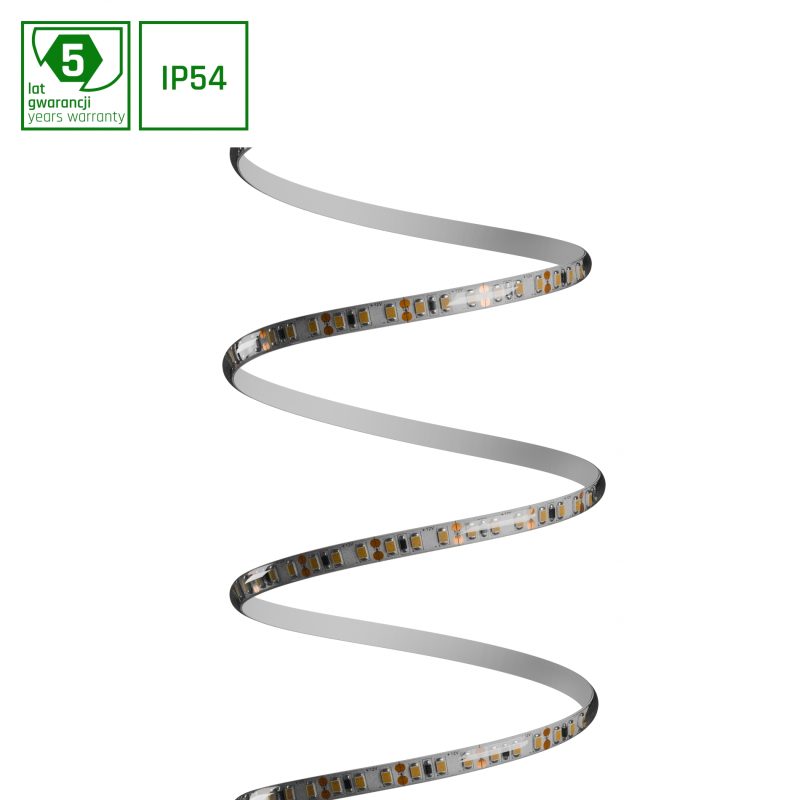 Spectrum LED LED STRIP 2835 12V 120LED 9,6W/m 730lm/m WW 8mm IP54 5YR 5m roll