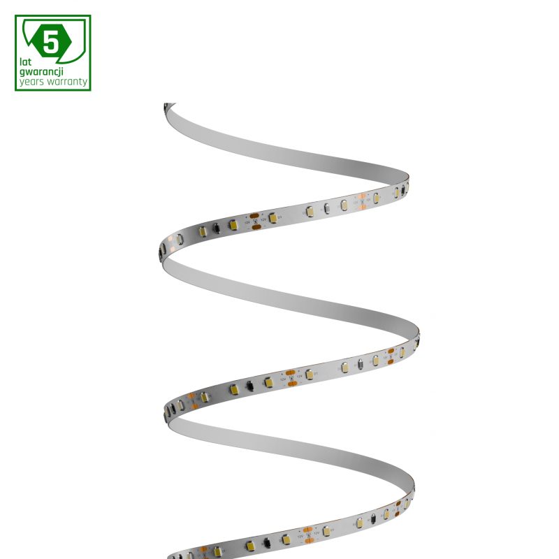 Spectrum LED LED STRIP 2835 12V 60LED 4,8W/m 336lm/m CW 8mm IP20 5YR 5m roll