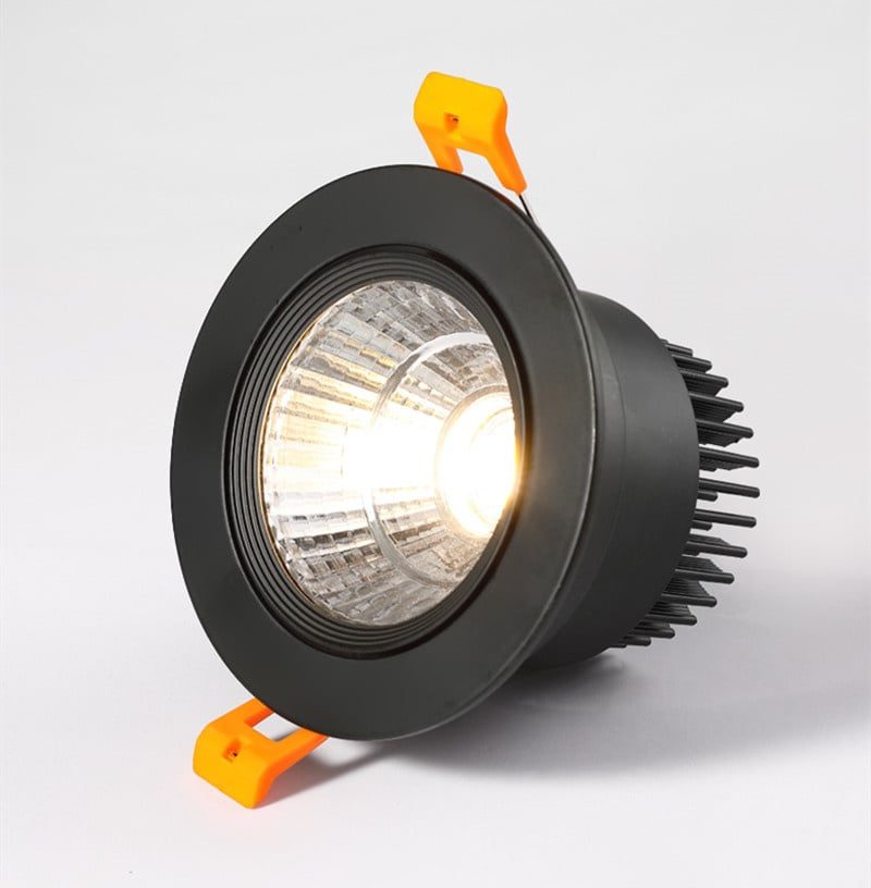 Foco empotrable LED Rialto negro 5W orientable 400-450 lúmenes