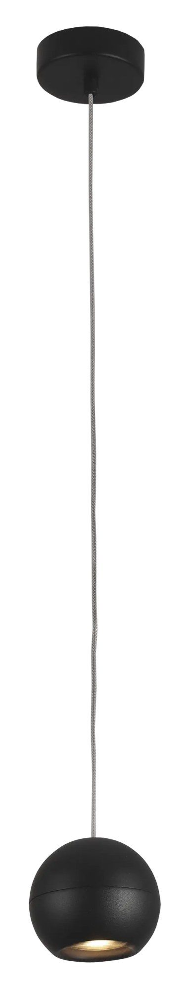 Fantasia Triton Pendelleuchte mit Kugelschirm, GU10 (excl.), schwarz