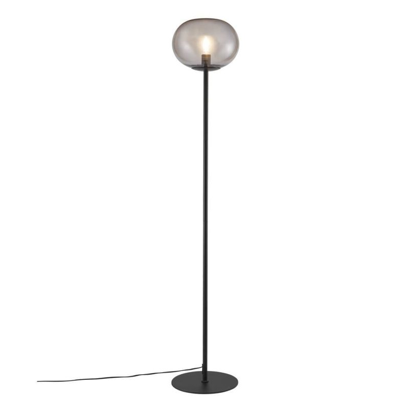 Nordlux Alton 28 Stehlampe schwarz Rauchglas rund 150 cm