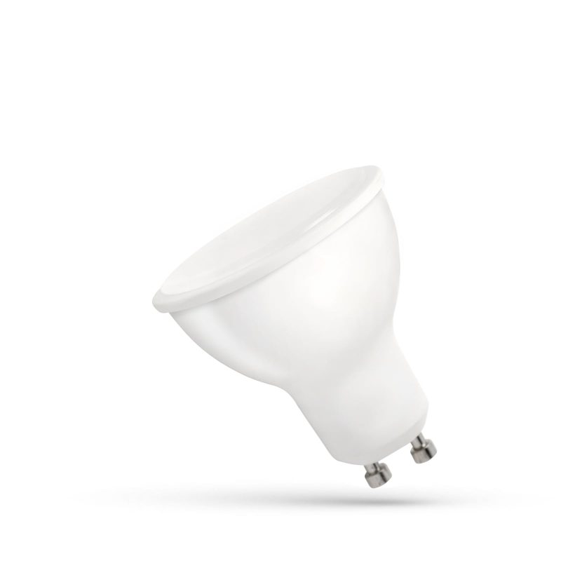 Spectrum LED Foco LED GU10 4W regulable - 310 lúmenes, 4000K, vidrio lechoso