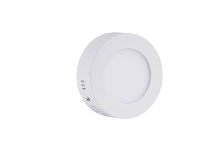 Optonica LED surface-mounted panel 6W round 120mm white