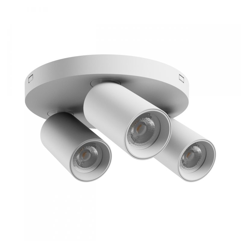 Spectrum LED MADARA ALTRO ROUND 3xGU10 230V IP20 220X134MM WHITE