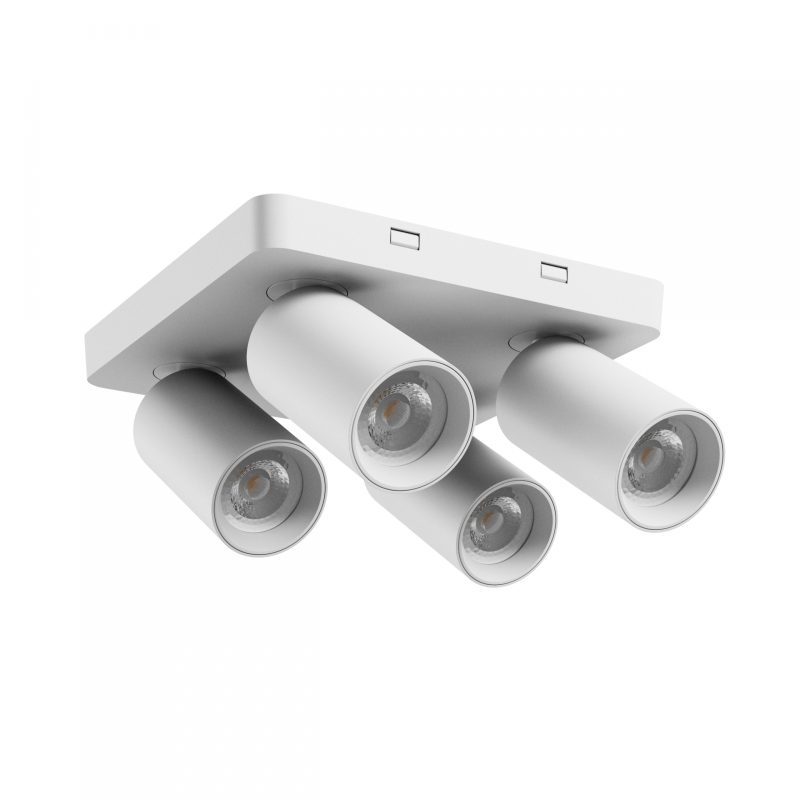 Spectrum LED MADARA ALTRO SQUARE 4xGU10 230V IP20 220X220X134MM WHITE