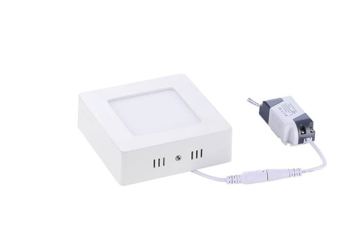 Optonica LED panel light surface mounted square 6W 120x120mm white