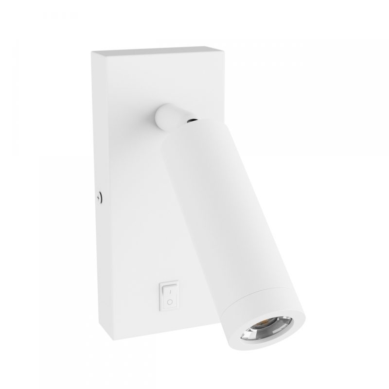 Spectrum LED MADARA SLIM MR11 SWITCH SCONCE 230V IP20 38X95 + BASE140X60X25 WHITE