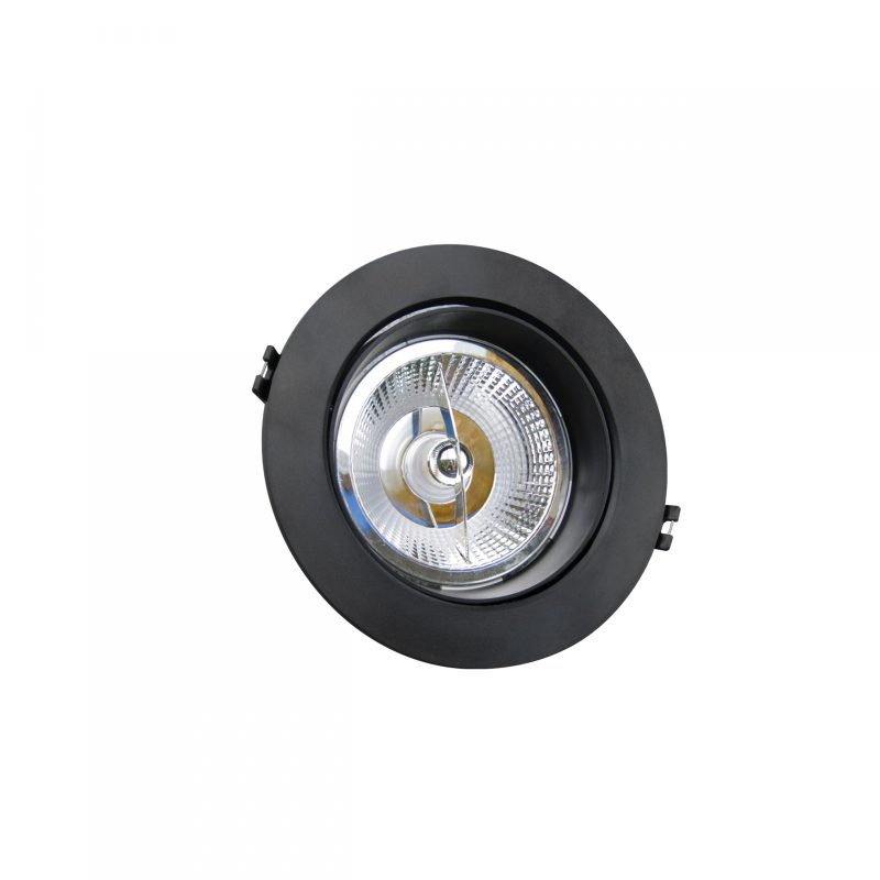 Spectrum LED MDD MAXI PC UNO ROUND AR111 GU10 X 1 IP20 FI165x41MM BLACK