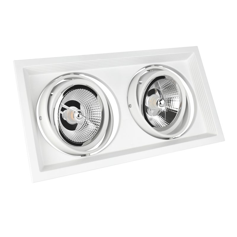 Spectrum LED MODERN DAY DUE MAXI AR111 GU10 X 2 WHITE
