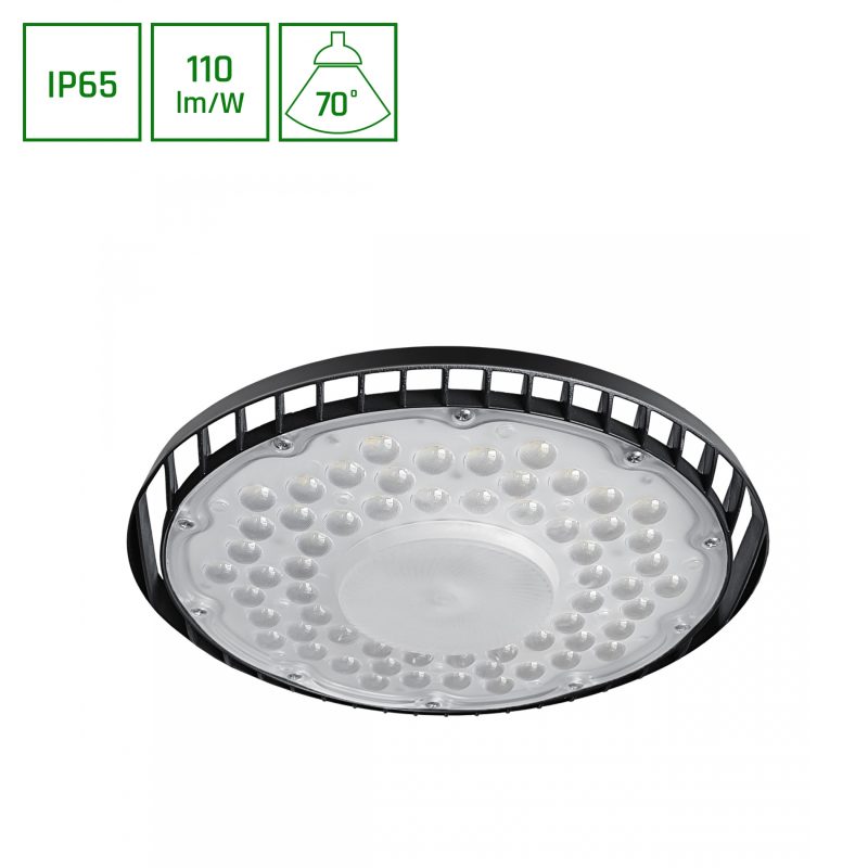 Spectrum LED PLATEO SUN 4 HIGH BAY 205W NW 230V 70DEG IP65 IK06 303X90MM BLACK