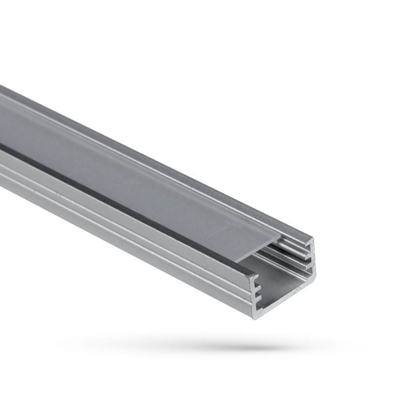 Spectrum LED PROFILO PER STRISCE LED WOJ SLIM CON COPERCHIO LATTE 1M