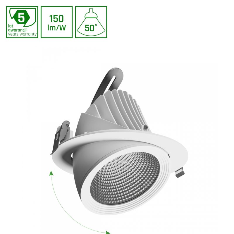 Spectrum LED SAL SILENA 2 840 10W 230V 50DEG WHITE