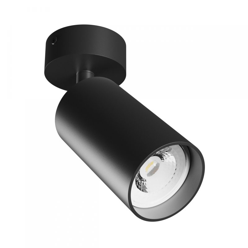 Spectrum LED SQUALLA VARIOSA GU10 SCONCE 230V IP20 55x100x165MM BLACK ROUND