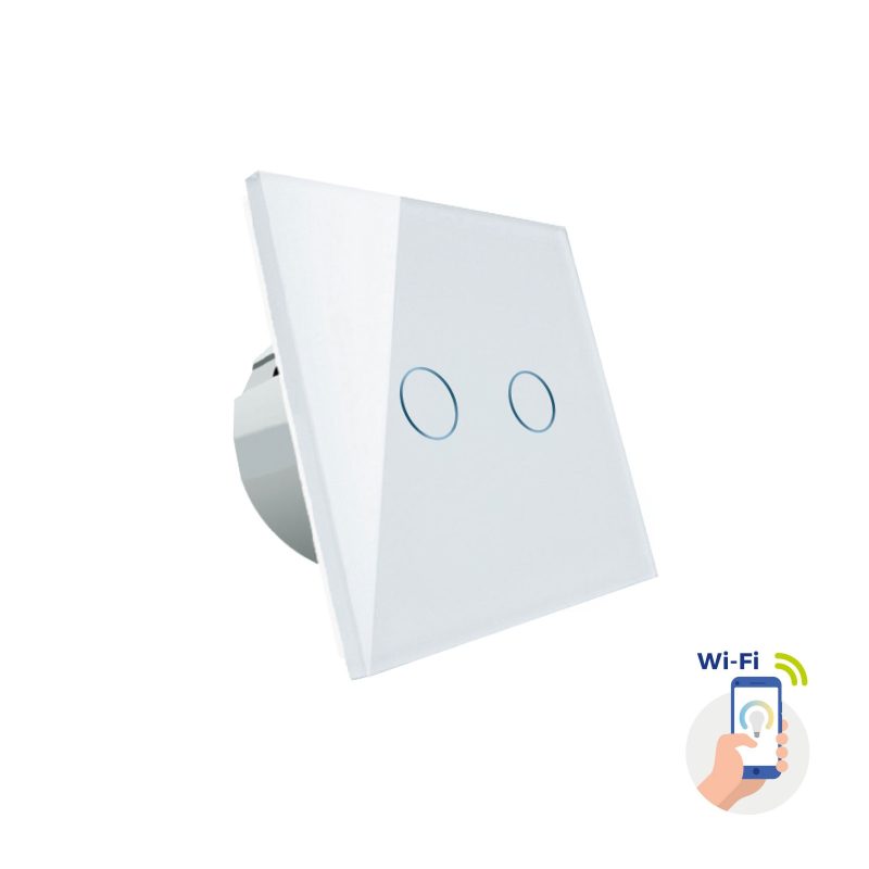 Spectrum LED TWO ZONES LIGHT SWITCH WHITE WI-FI SPECTRUM SMART