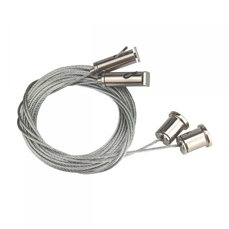 Spectrum LED UNIVERSAL SUSPENSION KIT AND GALVANIZED STEEL WIRE 1,5M 2pcs SILVER