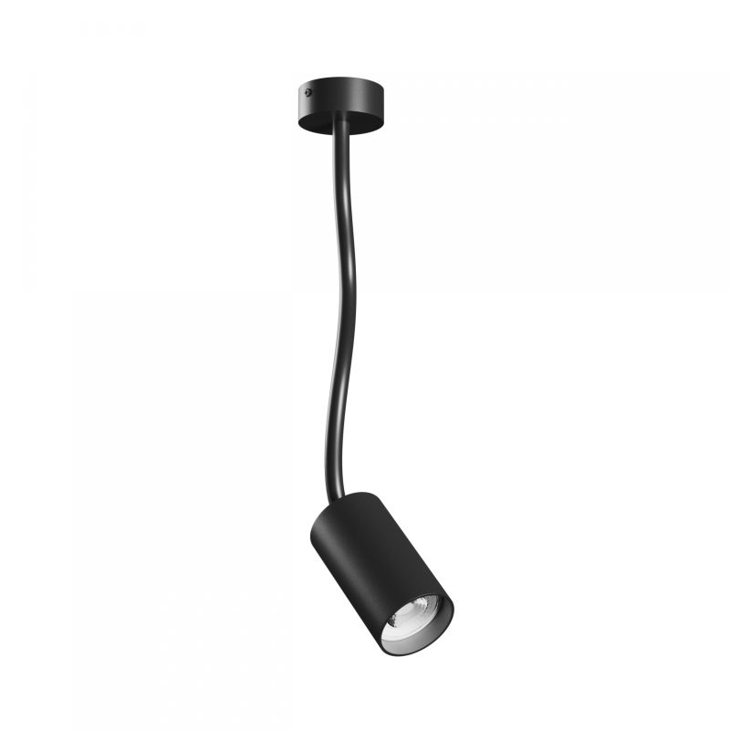 Spectrum LED VARIOSA FLEXI GU10 BASE 230V IP20 55x100x410MM BLACK ROUND