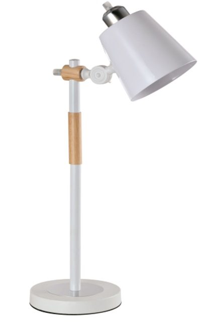 Homelighting YQ-25110 SAM WHITE METAL-WOOD TABLE LAMP