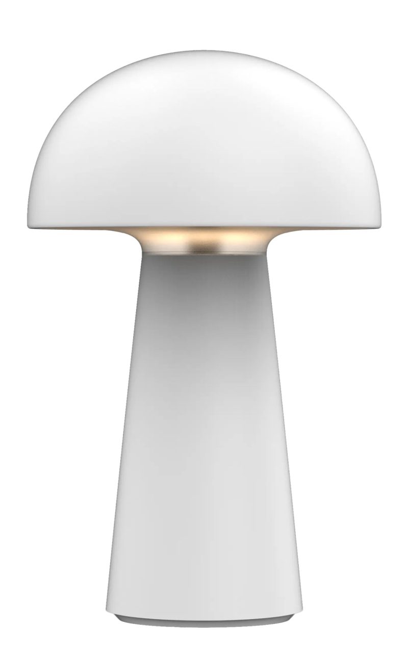 Fantasia Boleto LED table lamp rechargeable dimmable IP44 matte white
