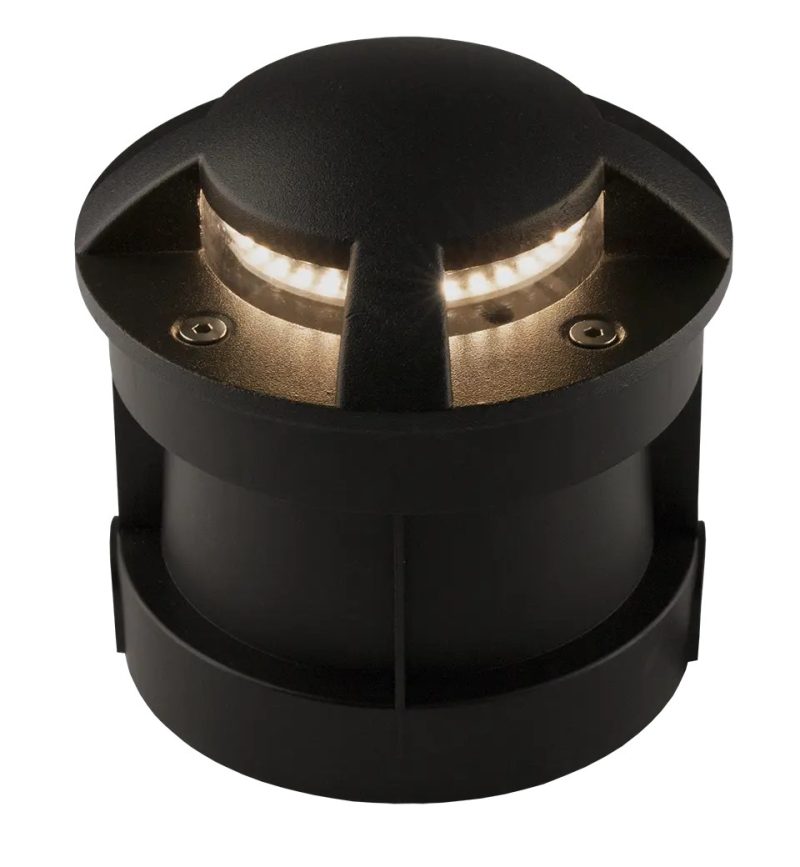 Fantasia Beacon 4 faretto da incasso nero IP67 COB LED 4 punti 3000K