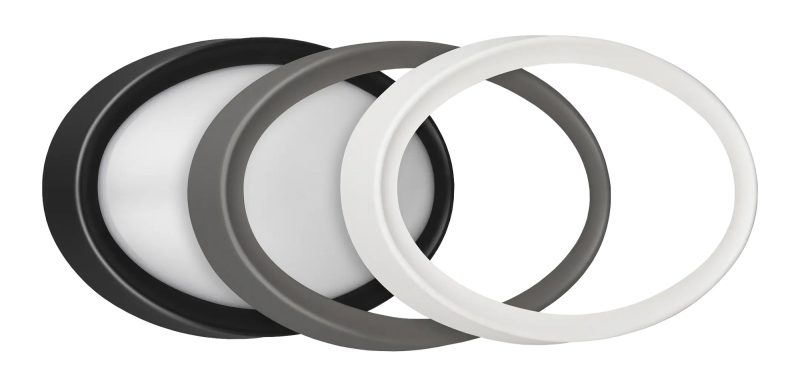Fantasia Milo applique ovale da esterno IP65 LED SMD 8W nero/bianco/grigio