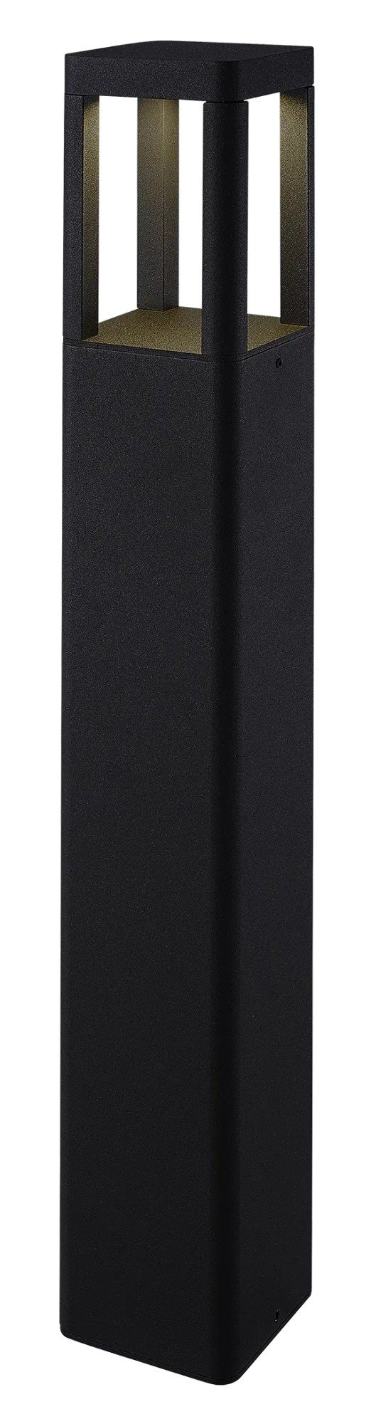 Fantasia Tuva poste de jardín negro 650mm, LED COB 7W 595 lúmenes, 3000K, IP65