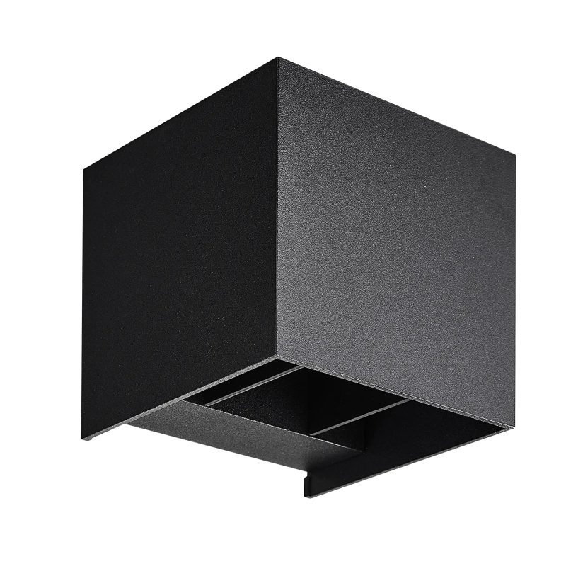Fantasia Applique da esterno Nuala nero alluminio IP54 orientabile
