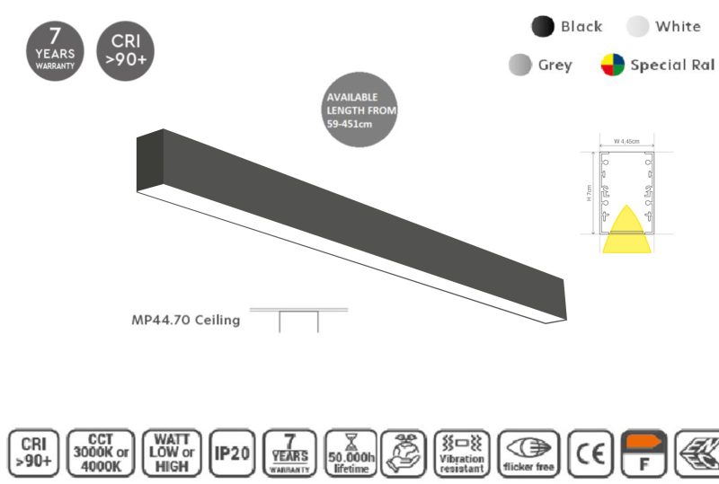Masterlighting Homelighting MP44.70C-059-S-3-O-OF-BL 44.5x70mm 59cm