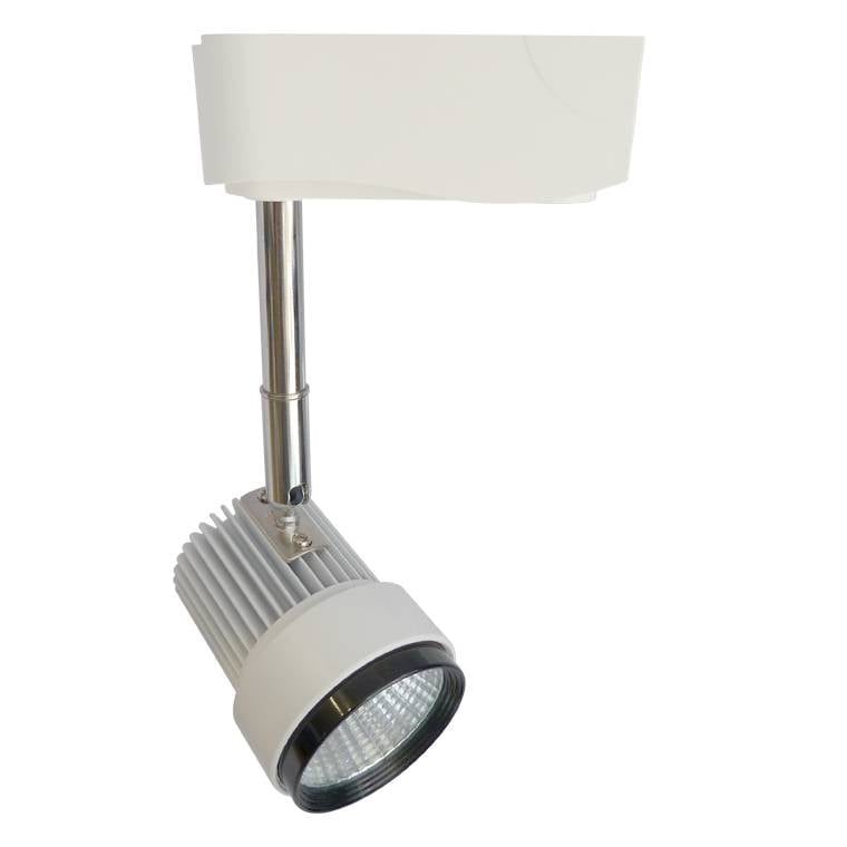 Track spotlight LED 7W COB Ø60mm, 360° adjustable, white