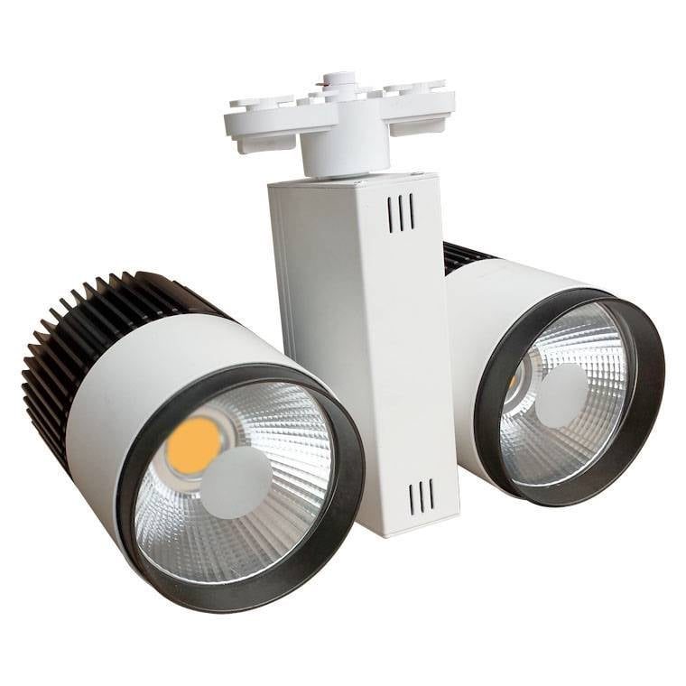 Gobrightlighting Doppel LED Schienenstrahler 60W COB