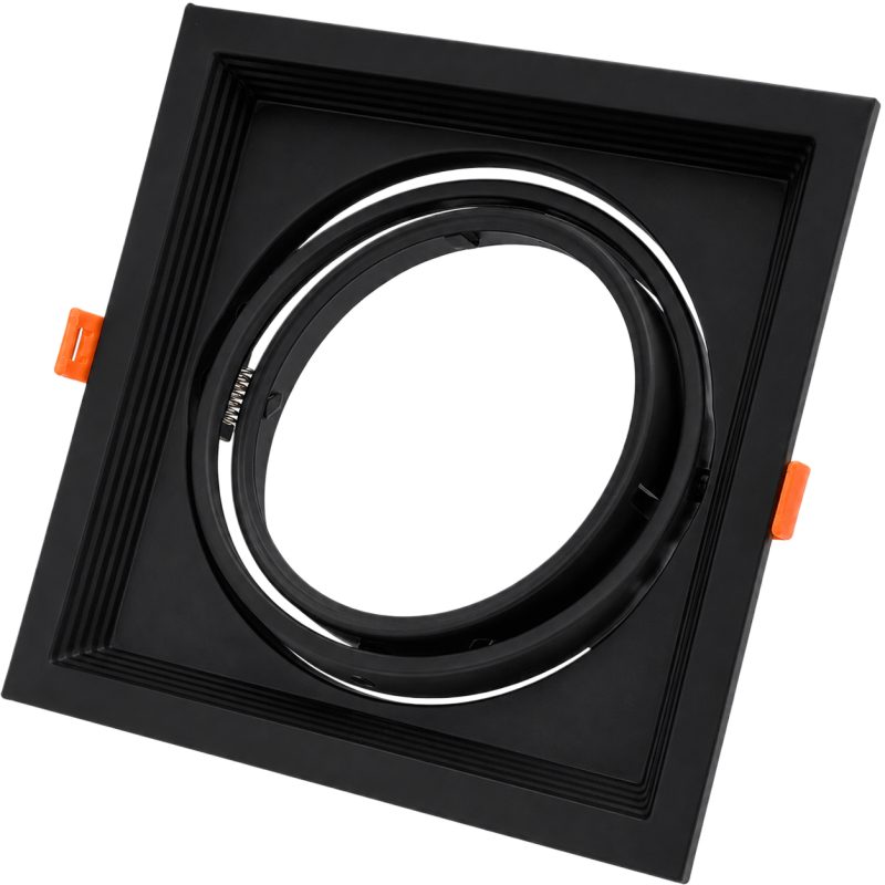 Optonica Rectangular 1xRing Adjustable Black Body