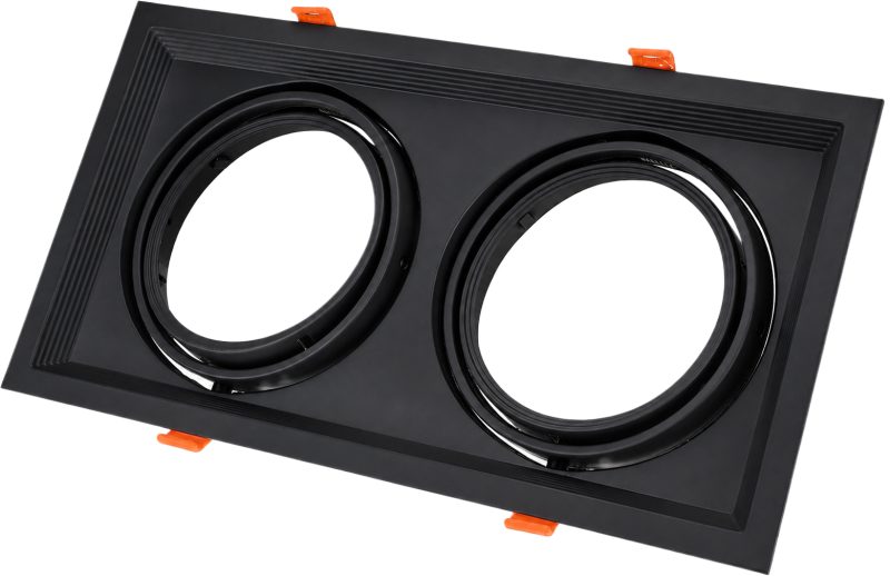 Optonica Rectangular 2xRing Adjustable Black Body