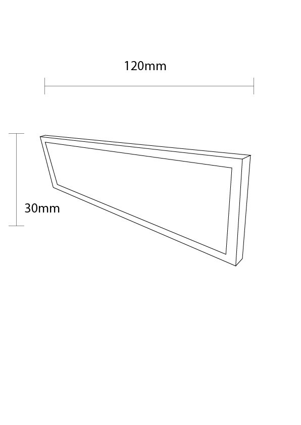 Optonica LED PANEL 120x30cm 36W UGR<19