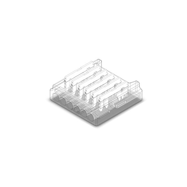 Optonica 6Pin Fasten Connector Strip to Wire for 12mm SMD