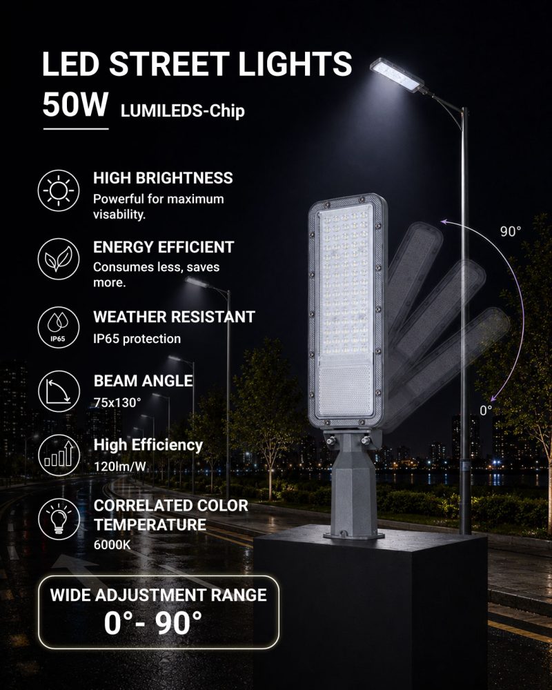 Optonica LED Street Light LUMILEDS-Chip 75x130°
