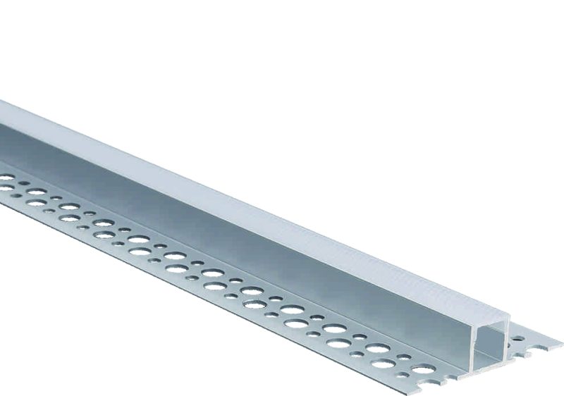 Optonica Aluminium Profile for LED Strip Silver body/White cover L=2M